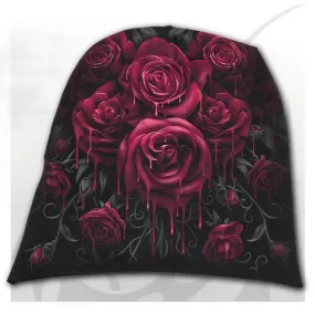 Blood Rose Mens or Womens Beanie Black