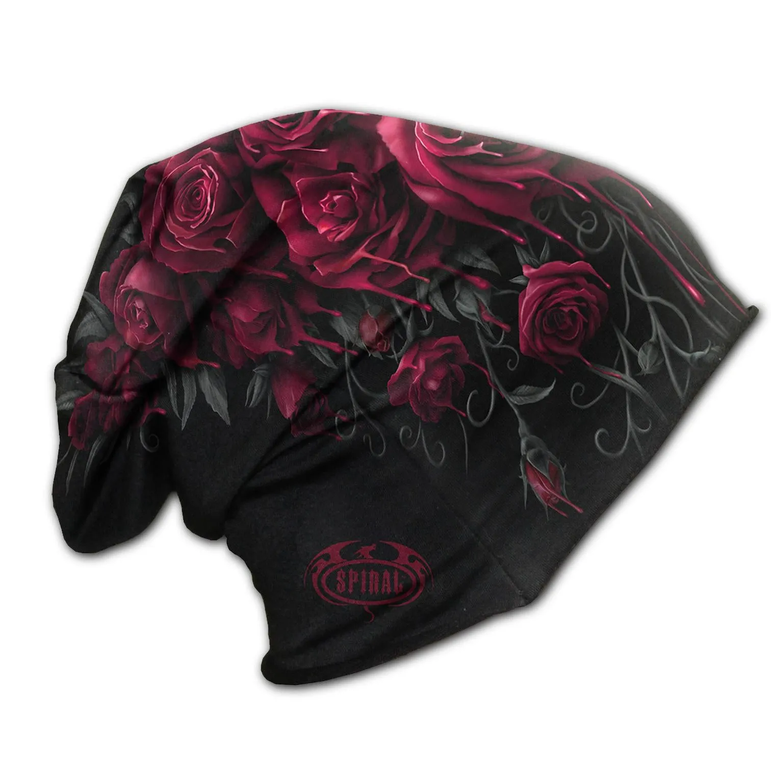 Blood Rose Mens or Womens Beanie Black