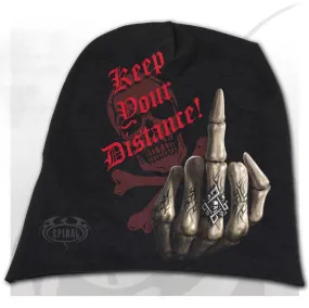 Bone Finger Mens Beanie Black