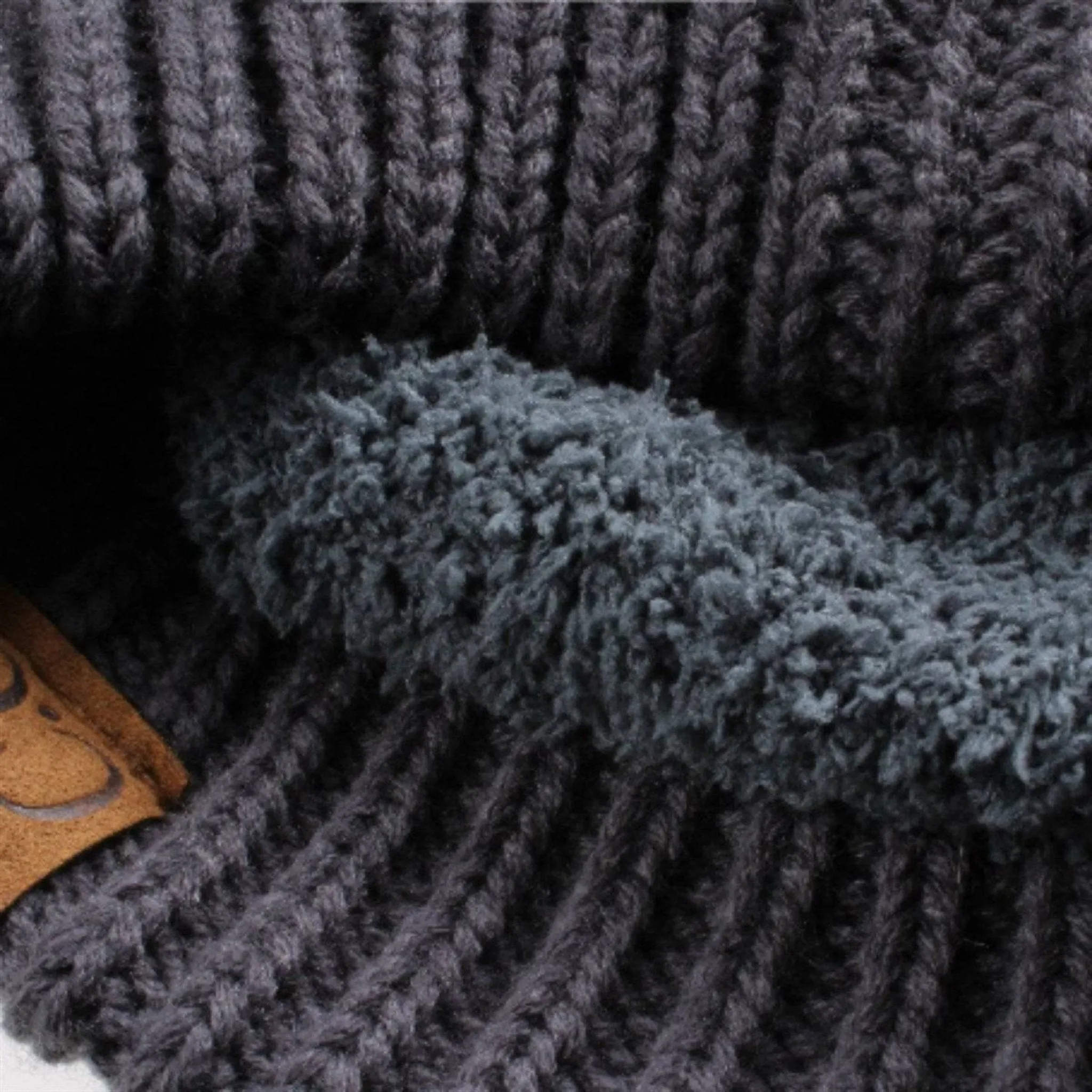 CC Bold Pom Accented Kids Youth to Adult Beanies Hats