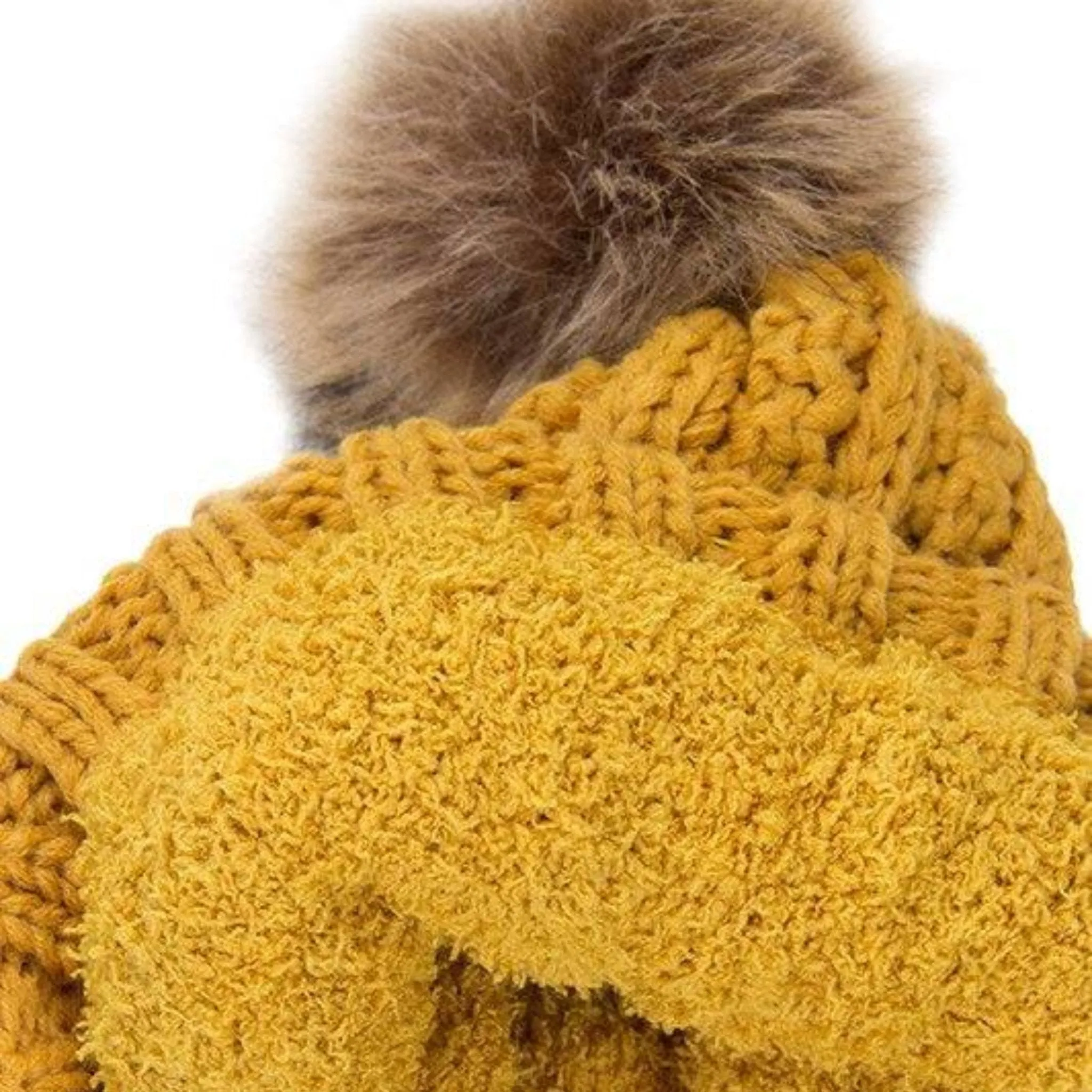 CC Bold Pom Accented Kids Youth to Adult Beanies Hats