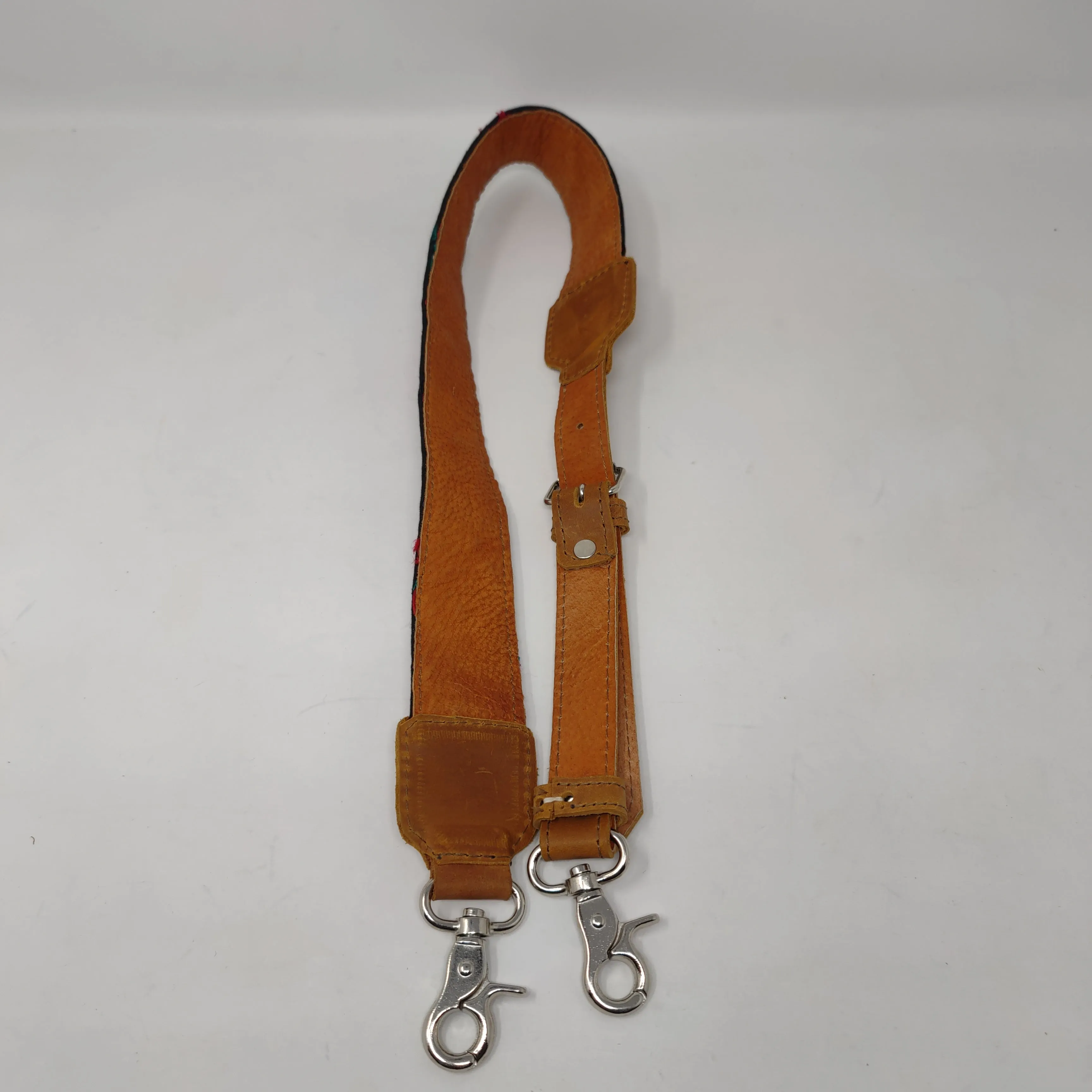 FAJA BAG STRAP CAFE LEATHER MULTI COLOR#9