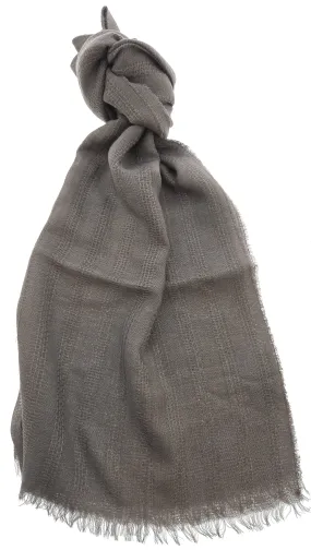 Lanvin Taupe Luxurious Modern Cashmere SIlk Blend Scarf