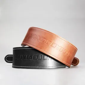 LUXIAOJUN Leather Weightlifting Belt