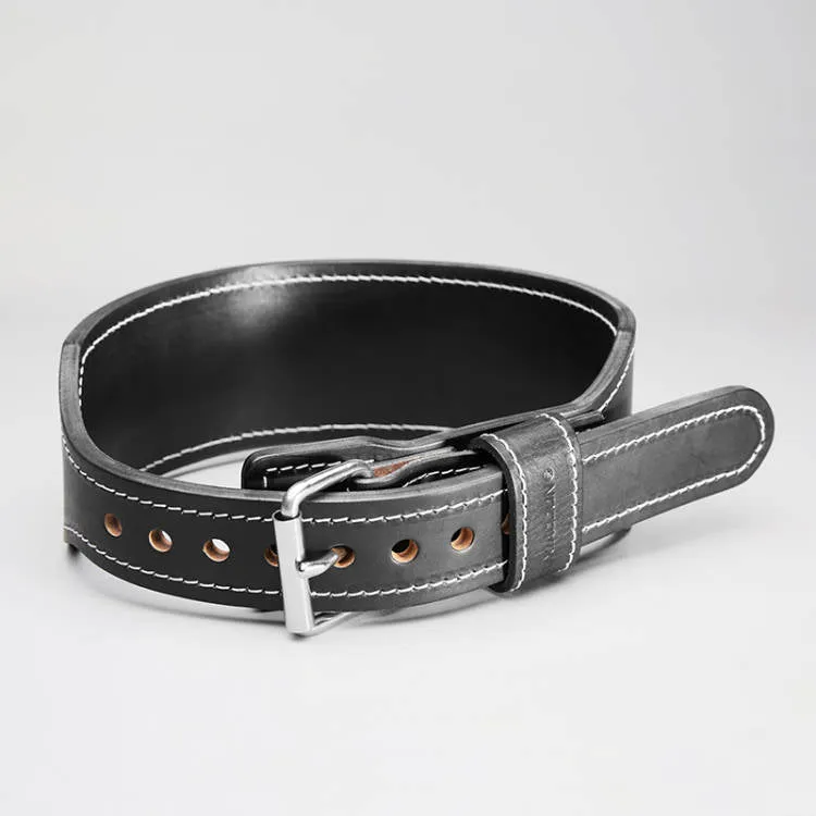 LUXIAOJUN Leather Weightlifting Belt