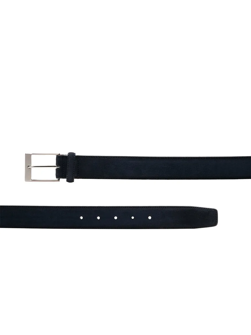 Magnanni Telante Belt in Navy Suede