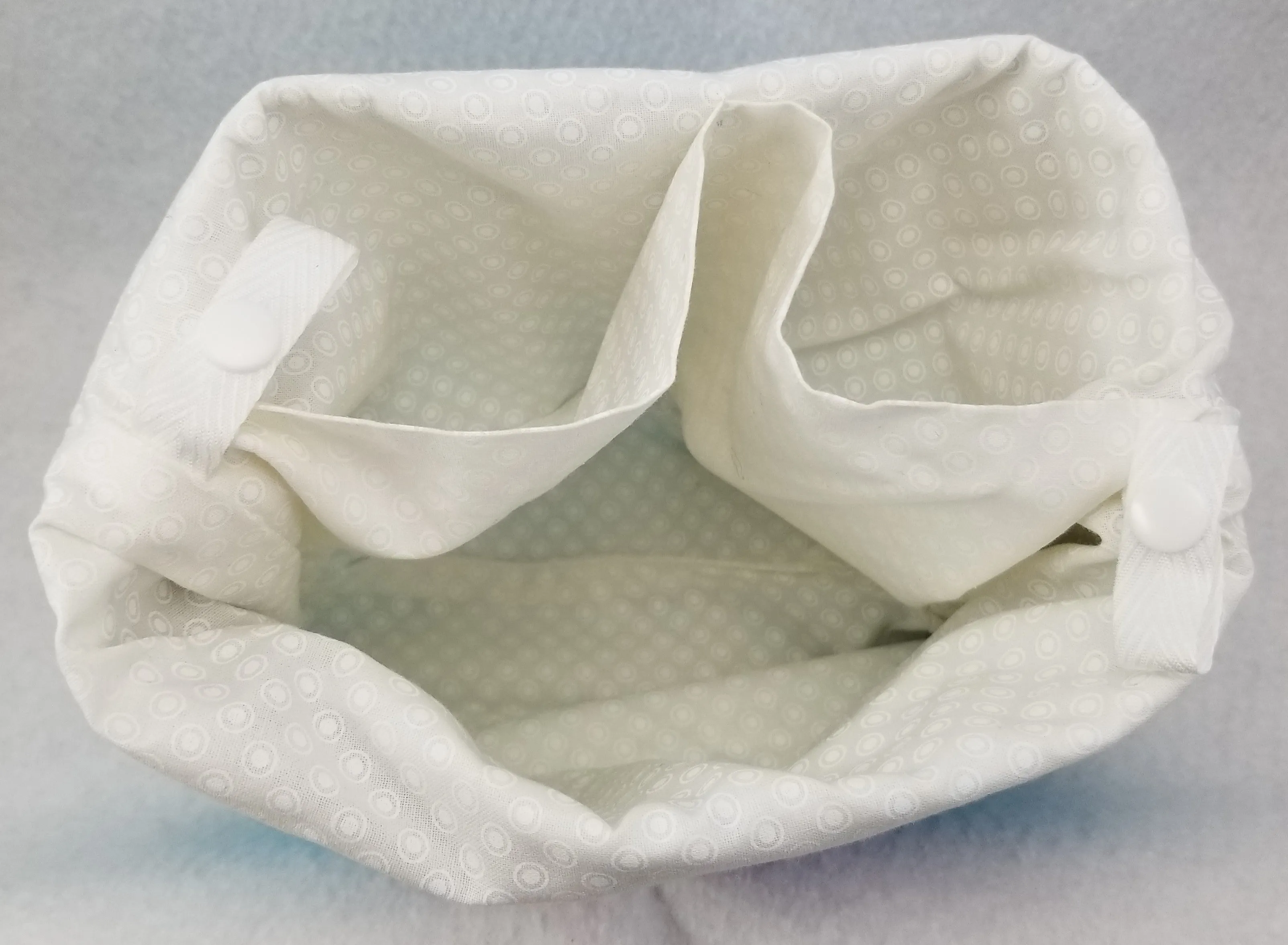Navy Flowers - Project Bag - Small
