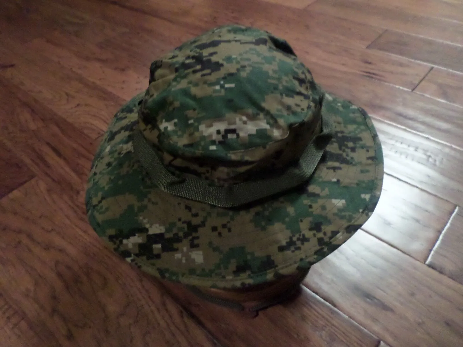 NEW DIGITAL WOODLAND BOONIE HAT SIZE LARGE MARINE CORPS CAMOUFLAGE PATTERN