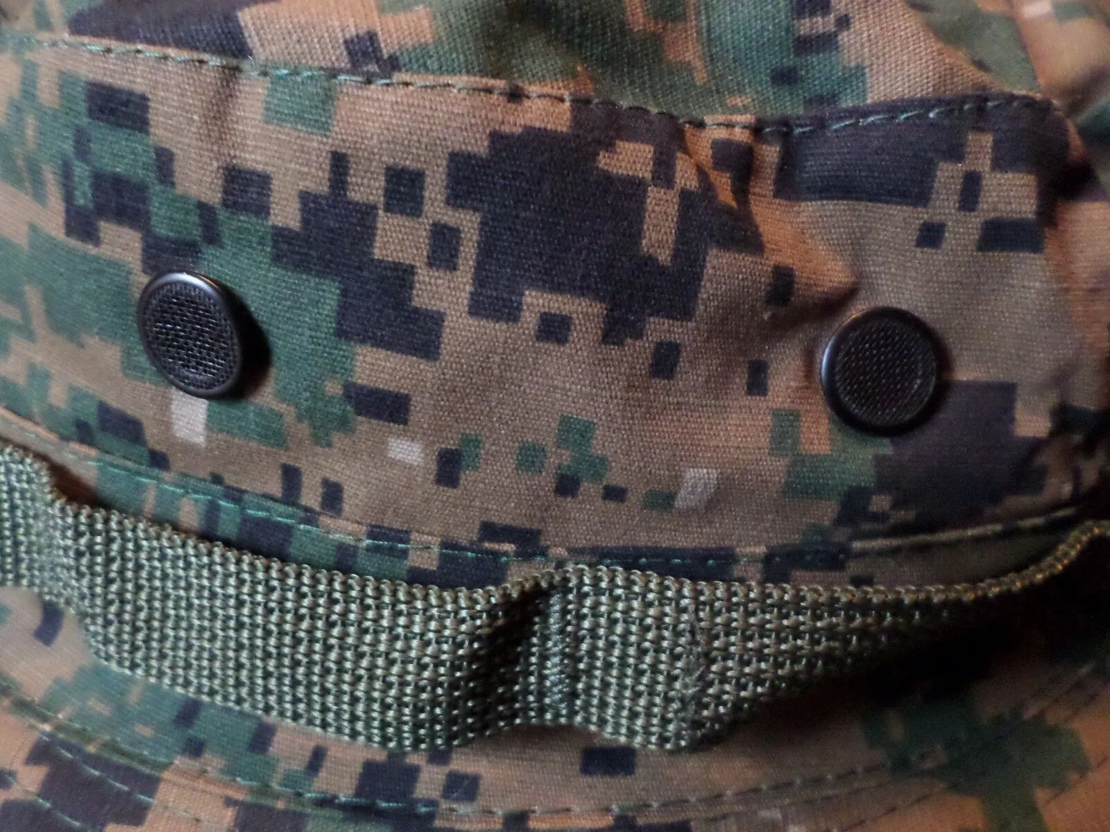 NEW DIGITAL WOODLAND BOONIE HAT SIZE LARGE MARINE CORPS CAMOUFLAGE PATTERN