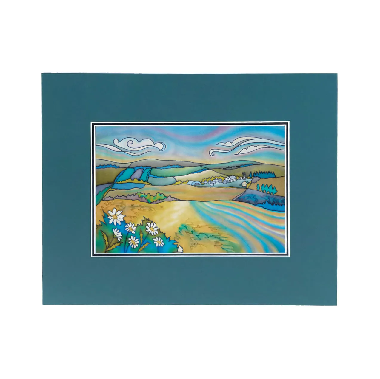 Prairie Dusk - Daisies Print | 14"x11"