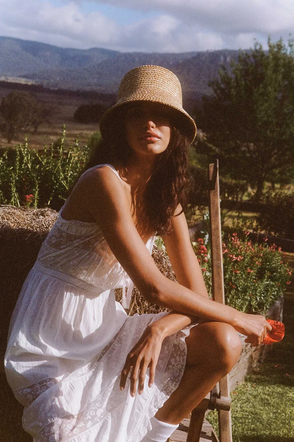 The Inca Criss Cross Bucket Hat in Natural