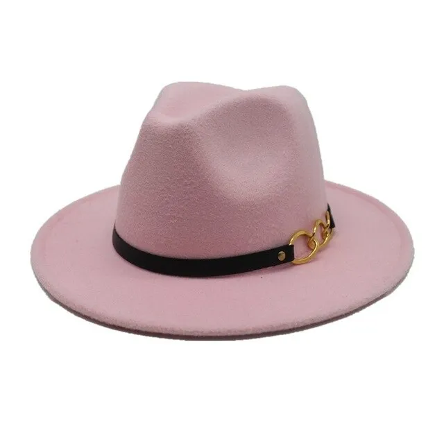 Winter Autumn Imitation Woolen Fedora Hats