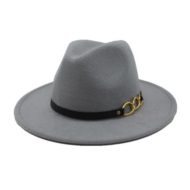 Winter Autumn Imitation Woolen Fedora Hats