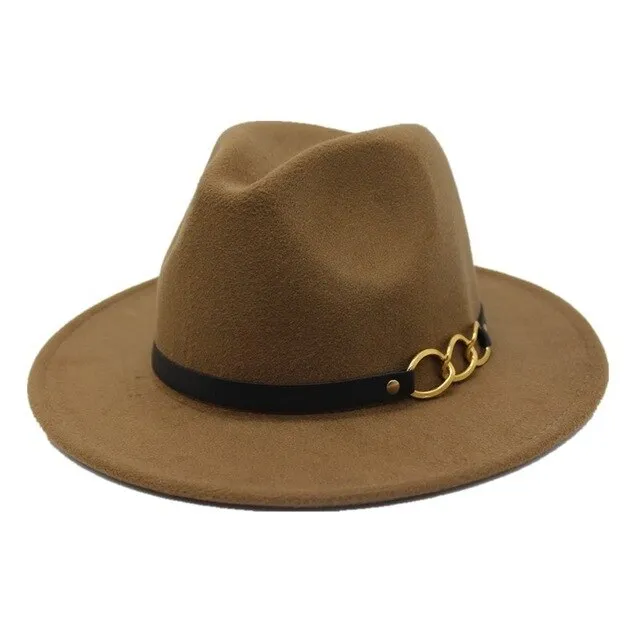 Winter Autumn Imitation Woolen Fedora Hats
