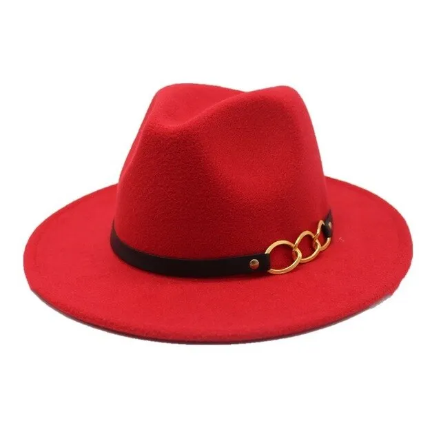 Winter Autumn Imitation Woolen Fedora Hats