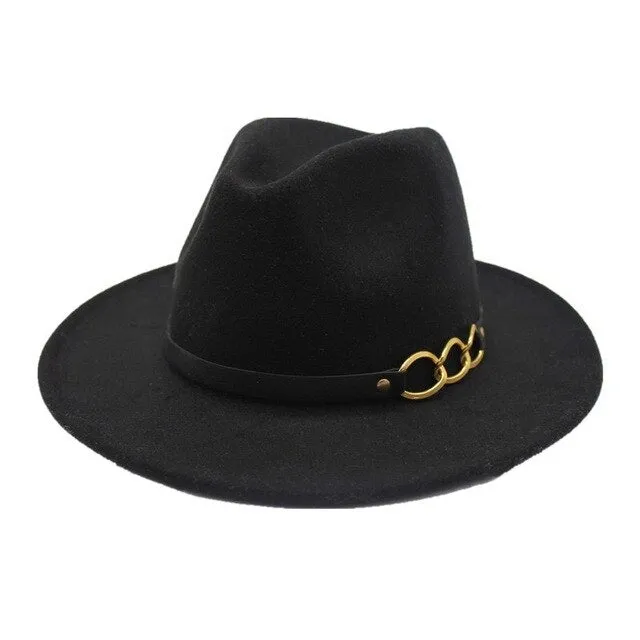 Winter Autumn Imitation Woolen Fedora Hats