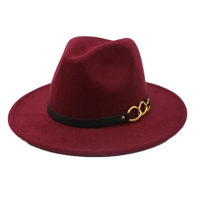 Winter Autumn Imitation Woolen Fedora Hats