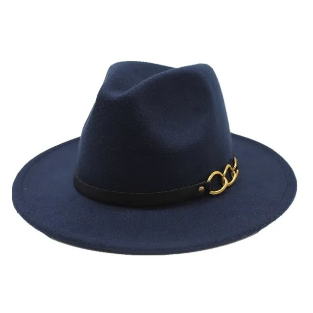 Winter Autumn Imitation Woolen Fedora Hats