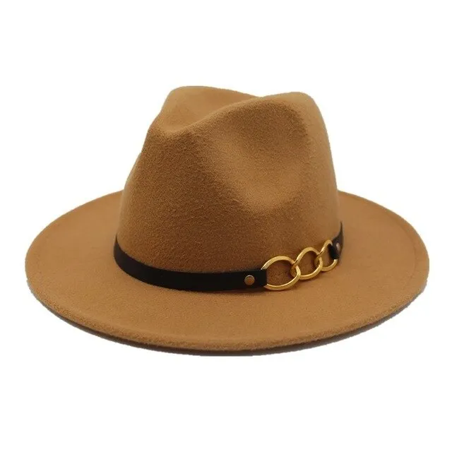Winter Autumn Imitation Woolen Fedora Hats