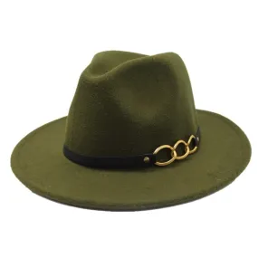 Winter Autumn Imitation Woolen Fedora Hats
